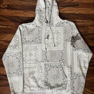 Shoe Palace Bruce Lee Paisley Bandana Print Hoodie Mens size large
